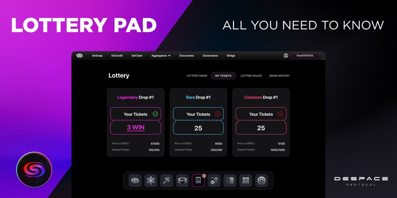 DeSpace NFT Lottery Pad — All you need to know 🎲